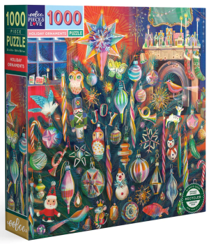 puzzel Eeboo Holiday Ornaments (1000)