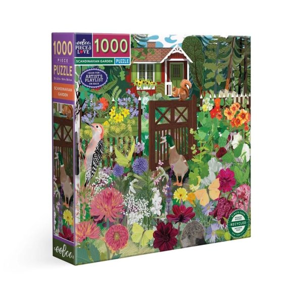 puzzel Eeboo  Scandinavian Garden (1000)