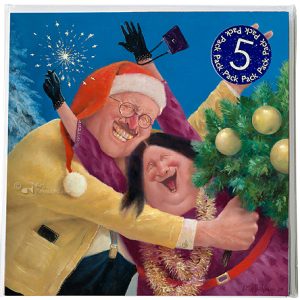 Kerstkaarten Marius van Dokkum - Kerstpret 5 pack