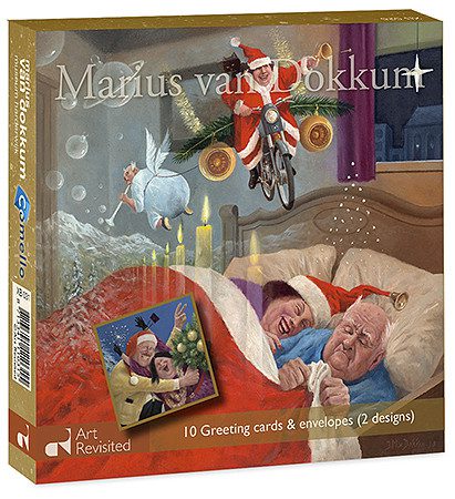 Kerstkaartenset Marius van Dokkum - Kerstdroom + Kerstpret - Afbeelding 2