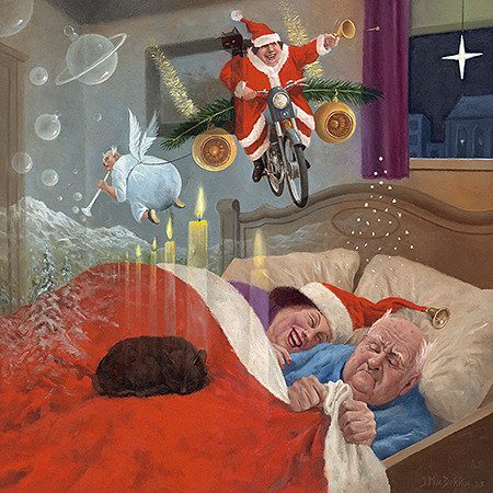 Kerstkaartenset Marius van Dokkum - Kerstdroom + Kerstpret - Afbeelding 4