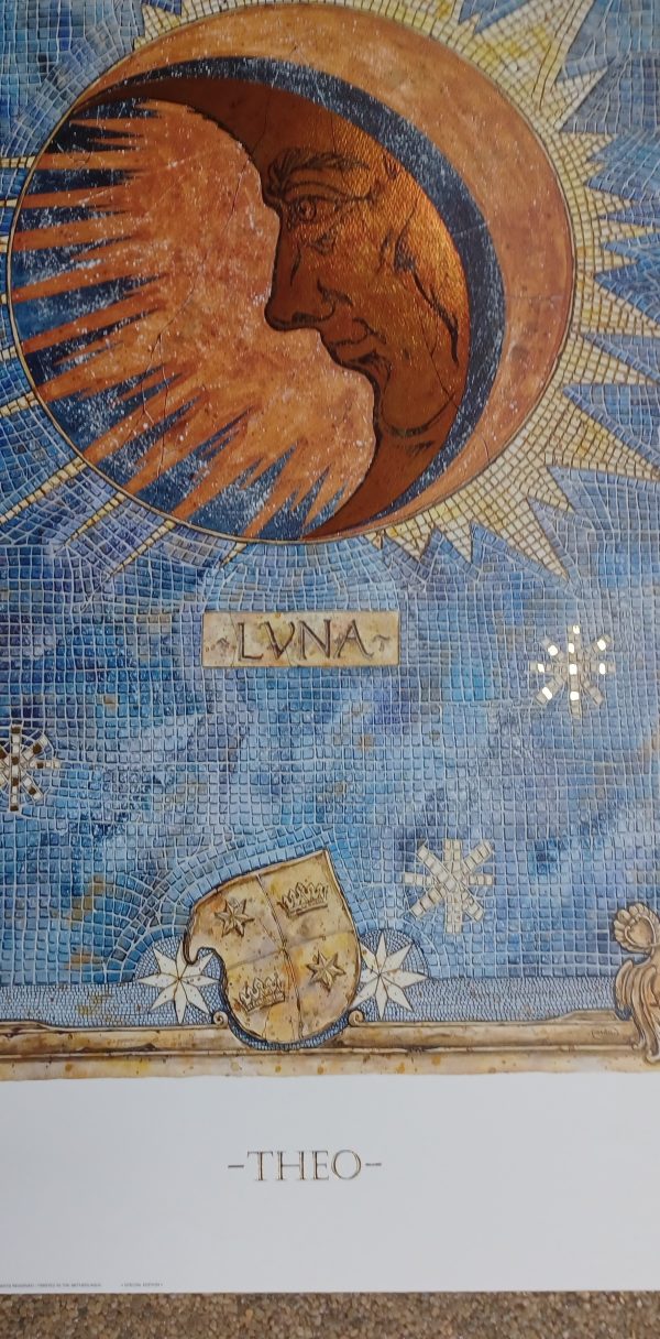 poster Verkerke: Theo Schildkamp - luna (maan) 62 x 93 cm - Afbeelding 2