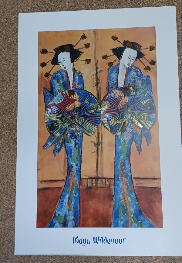 poster Verkerke:  Maya Wildevuur- Geishas 62 x 93 cm
