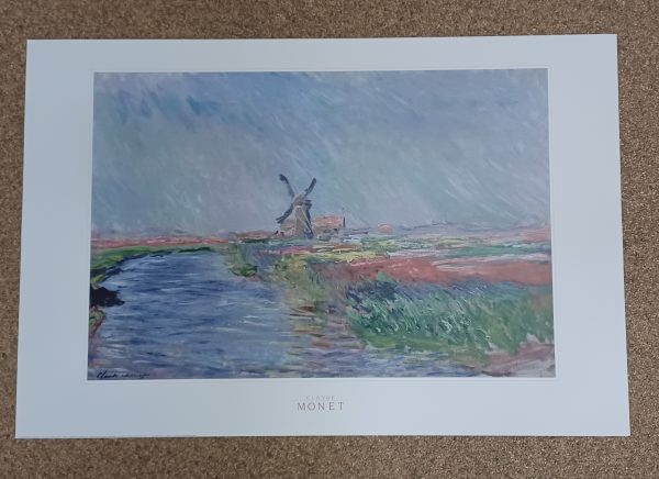 poster Verkerke: Claude Monet - Champ de tulips en Hollande 93 x 62 cm
