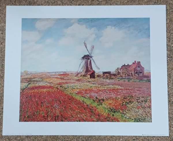 poster Platin Art  Claude Monet - Champ the Tulipes 50 x 40 cm cm