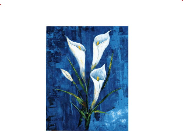 poster Verkerke: Madjid Rhanavardkar - Lilies 40 x 50 cm