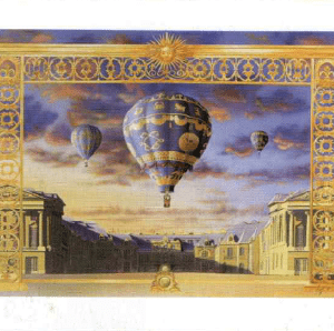 poster Verkerke: Hubert Slijper - Balloons over Versailles 80 x 60 cm
