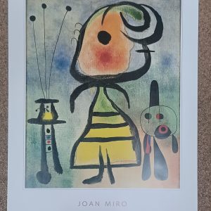 poster Verkerke: Joan Miró - Femme et chat 60 x 80 cm