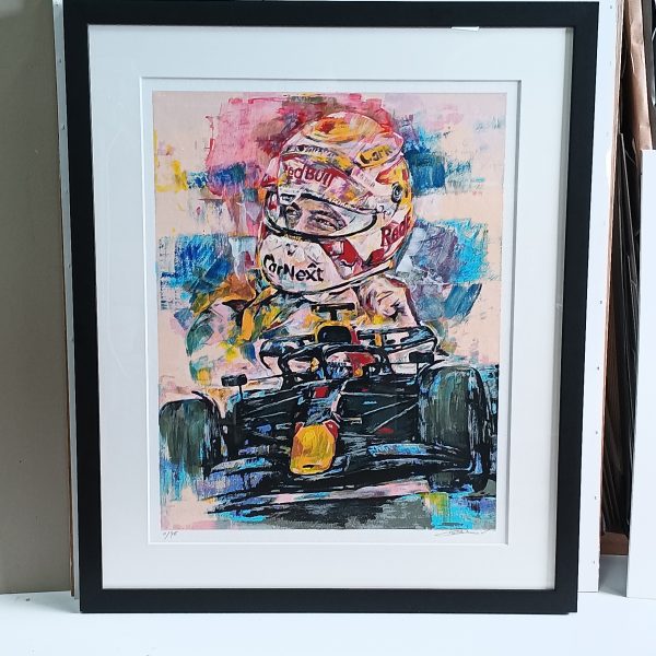 grafiek Twan van de Vorstenbosch - Max Verstappen 45 x 58 cm - Afbeelding 3