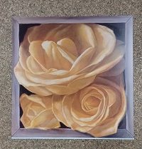 poster Art in Motion Jay Mercado - Boxed Yellow Roses I 37 x 37 cm