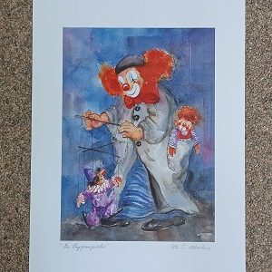 poster universal prints: Ute Mertens - Der Puppenspieler 30 x 40 cm