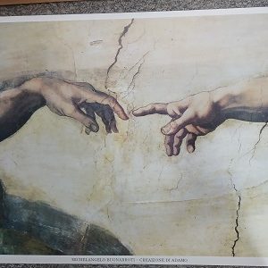 poster Universal Prints: Michelangelo Buonarroti – Creazione Di Adoma (detail) 124 x 85 cm
