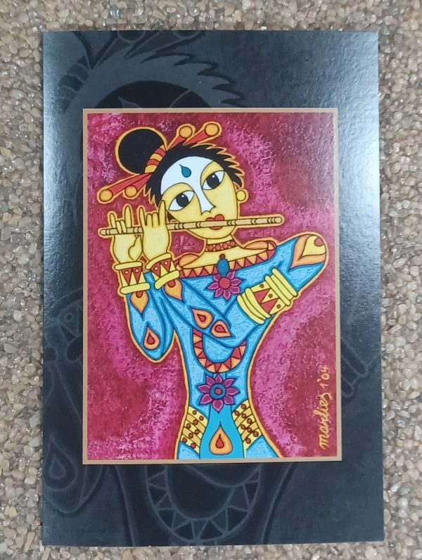 kaart Marlies van Wezel – “Oosterse Fluitiste” 12 x 18 cm