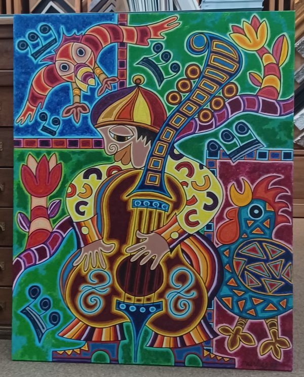 schilderij Marlies van Wezel - Lentekriebels 80 x 100 cm