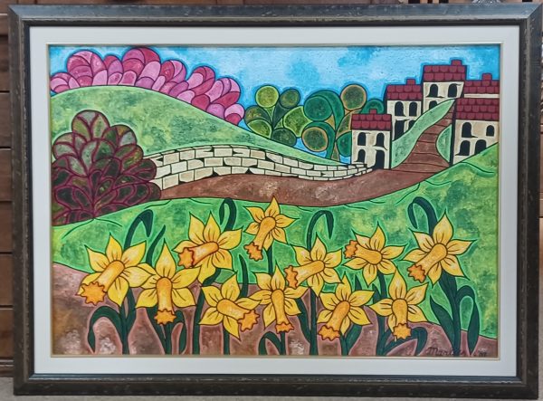 schilderij Marlies van Wezel - Voorjaar in Limburg 100 x 70 cm