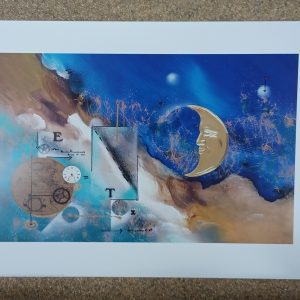 poster Eurographics Claus Schenk - mond (maan) 70 x 50 cm