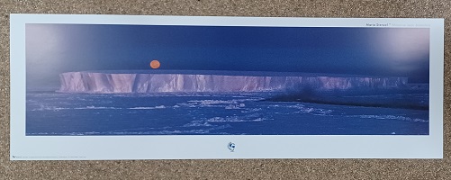poster Ricordi M. Stenzel - Moonrise in Antarctica 90 x 30 cm