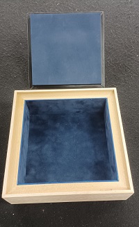 juwelenkistje Oud zilver met white wash 21 x 21 cm - Afbeelding 4